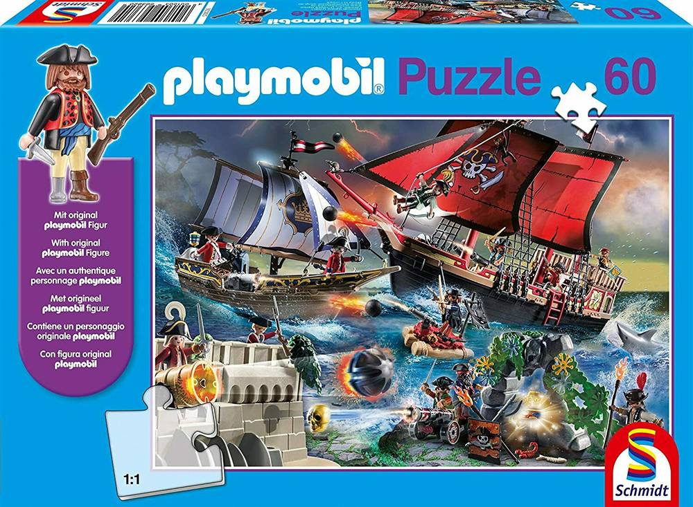 SCHMIDT PLAYMOBIL ΠΕΙΡΑΤΕΣ SCHMIDT 60 ΚΟΜΜΑΤΙΑ (56382)