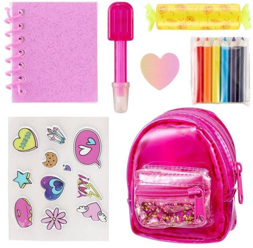 REAL LITTLES BACKPACK S2 ΦΟΥΞΙΑ GLITTER (RET02000)