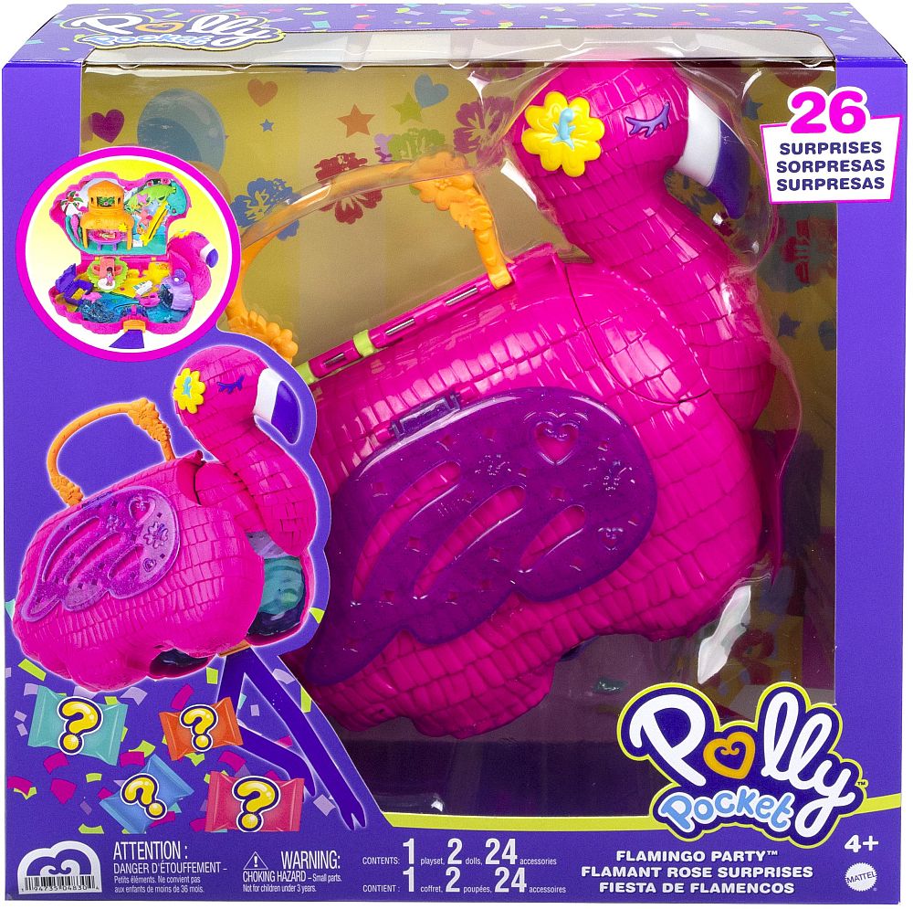 MATTEL POLLY - ΦΛΑΜΙΝΓΚΟ ΠΙΝΙΑΤΑ ΕΚΠΛΗΞΗ ΣΕΤ (HGC41)