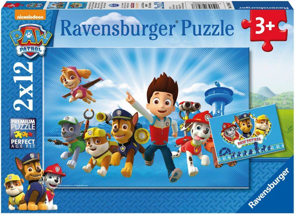 PAW PATROL RAVENSBURGER (2Χ12) 24 ΚΟΜΜΑΤΙΑ