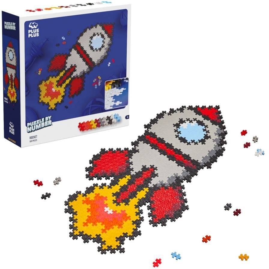 PLUS-PLUS ΤΟΥΒΛΑΚΙΑ PUZZLE BY NUMBER ΠΥΡΑΥΛΟΣ