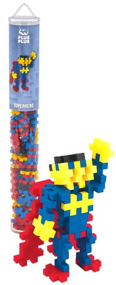 PLUS-PLUS ΤΟΥΒΛΑΚΙΑ SUPERHERO COLOR MIX 100 PCS (4106)