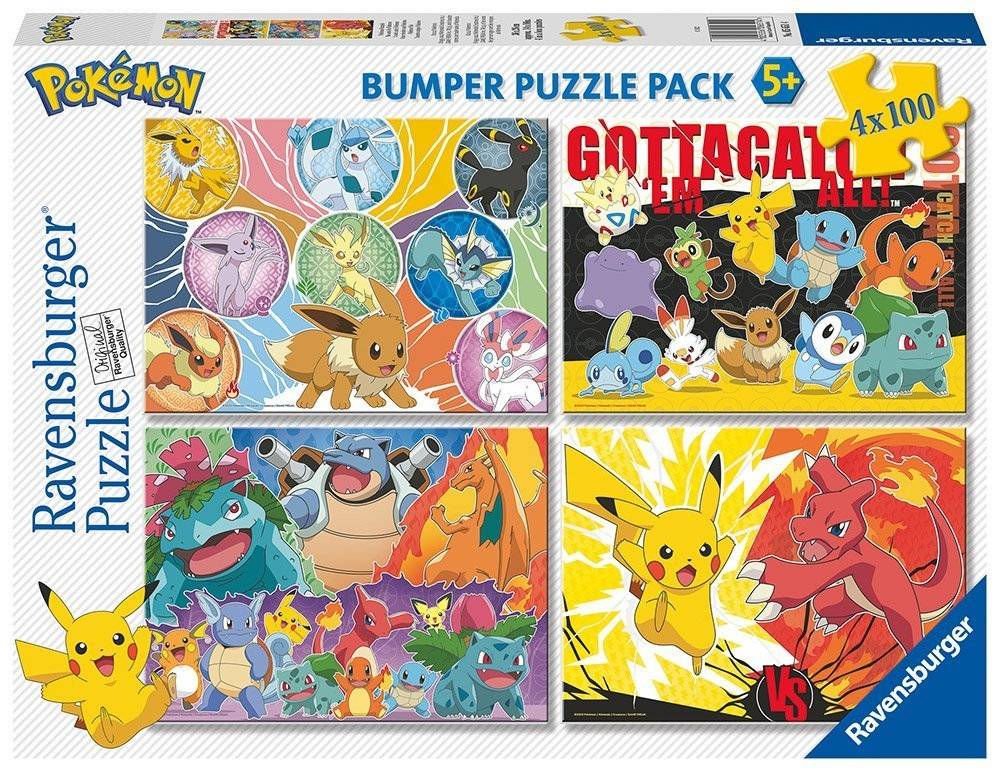 POKEMON RAVENSBURGER 4Χ100 400 ΚΟΜΜΑΤΙΑ
