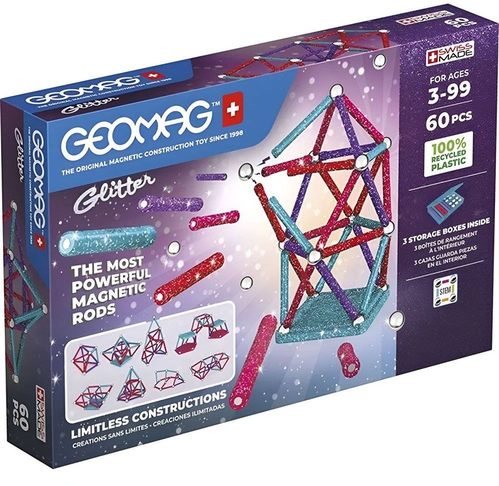 ΜΑΓΝΗΤΙΚΟ ΣΕΤ GEOMAG GLITTER 60-GREEN (536)