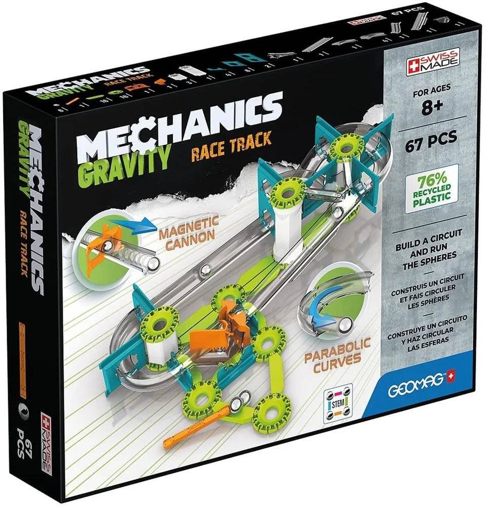 ΜΑΓΝΗΤΙΚΟ ΣΕΤ GEOMAG GRAVITY RACE TRACK GREEN 67 ΤΜΧ (760)