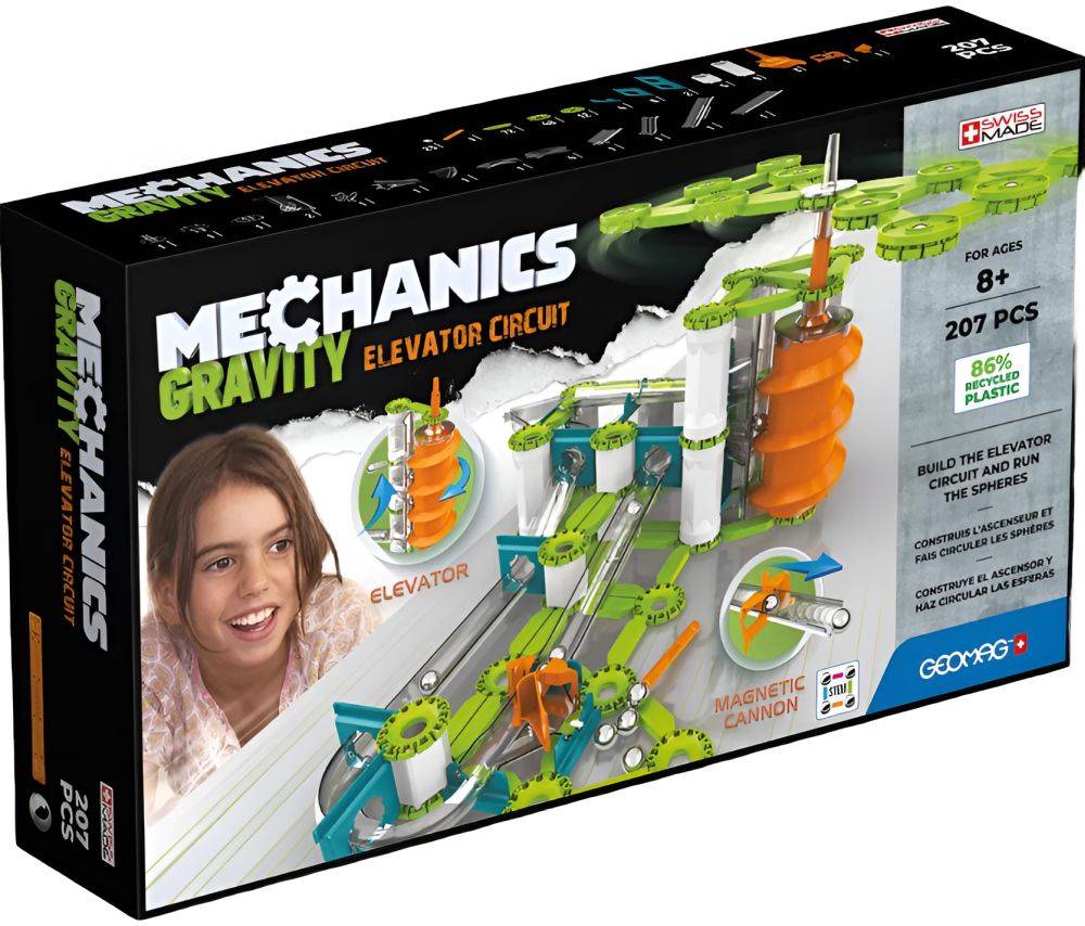 ΜΑΓΝΗΤΙΚΟ ΣΕΤ GEOMAG MECHANICS GRAVITY ELEVATOR CIRCUIT 207 GREEN (765)