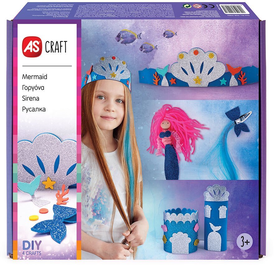 AS COMPANY ΠΑΙΧΝΙΔΙ ΜΕ 4 ΧΕΙΡΟΤΕΧΝΙΕΣ DIY AS CRAFT ΓΟΡΓΟΝΑ (3+ ΕΤΩΝ)