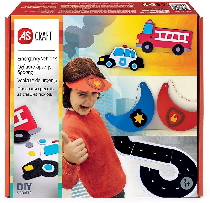 AS COMPANY ΠΑΙΧΝΙΔΙ ΜΕ 5 ΧΕΙΡΟΤΕΧΝΙΕΣ DIY AS CRAFT ΟΧΗΜΑΤΑ ΑΜΕΣΗΣ ΔΡΑΣΗΣ (3+ ΕΤΩΝ)