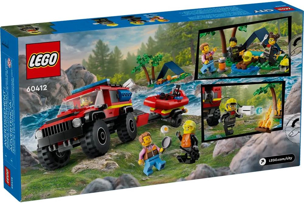 LEGO LEGO CITY 4X4 FIRE TRUCK WITH RESCUE BOAT (60412)