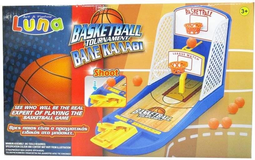 ΕΠΙΤΡΑΠΕΖΙΑ ΜΠΑΣΚΕΤΑ LUNA TOYS ΔΙΠΛΗ