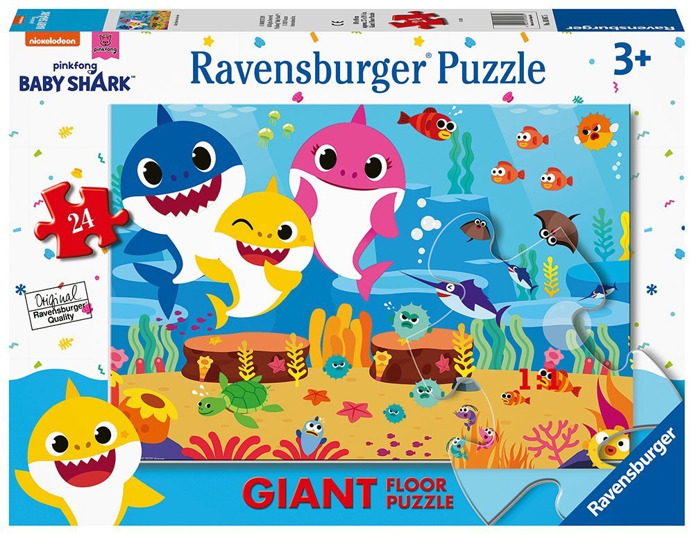 RAVENSBURGER BABY SHARK RAVENSBURGER ΠΑΖΛ ΔΑΠΕΔΟΥ 24ΤΜΧ