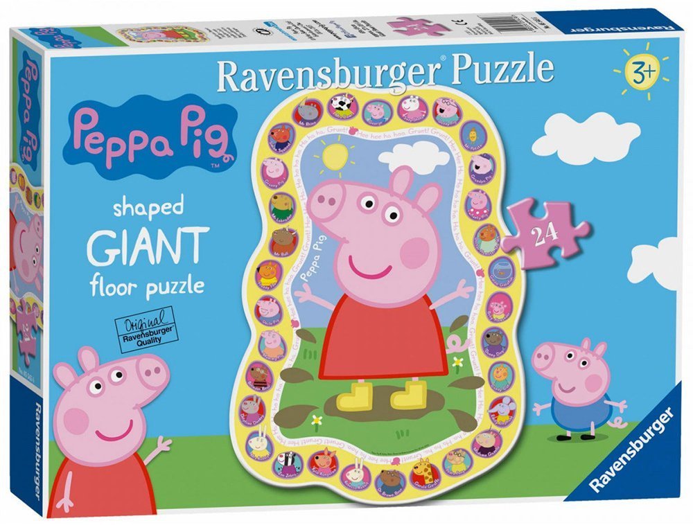 RAVENSBURGER PEPPA PIG SHAPED RAVENSBURGER ΠΑΖΛ ΔΑΠΕΔΟΥ 24ΤΜΧ