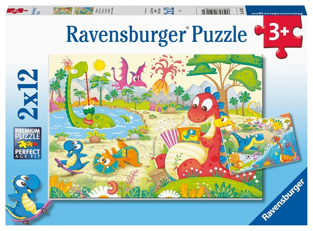 RAVENSBURGER ΔΕΙΝΟΣΑΥΡΟΙ RAVENSBURGER 2Χ12 24ΤΜΧ