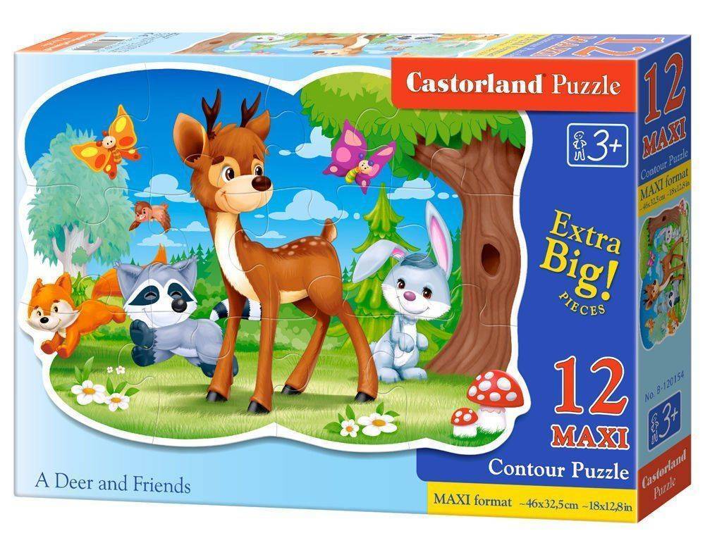 ΠΑΖΛ CASTORLAND A DEER AND FRIENDS 12ΤΜΧ