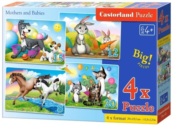 CASTORLAND ΠΑΖΛ CASTORLAND MOTHERS AND BABIES 4X (55ΤΜΧ)