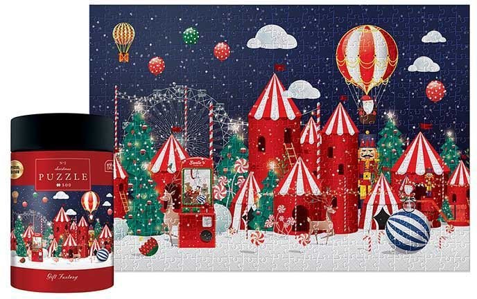 CASTORLAND ΠΑΖΛ INTERDRUK XMAS GIFT FACTORY 500 ΚΟΜΜΑΤΙΑ