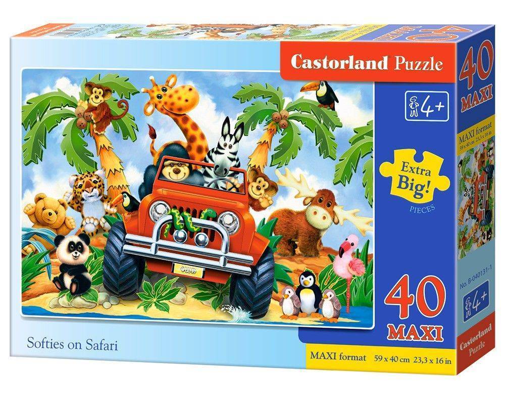 CASTORLAND ΠΑΖΛ CASTORLAND SOFTIES ON SAFARI 40ΤΜΧ
