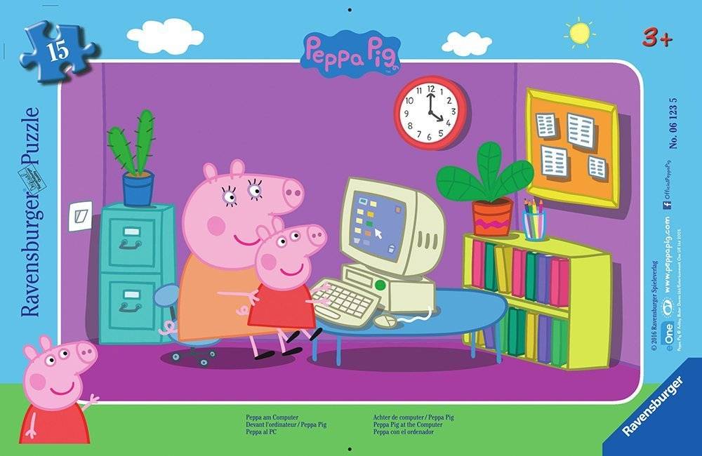PEPPA PIG RAVENSBURGER ΠΑΖΛ ΚΑΡΤΕΛΑ 15ΤΜΧ