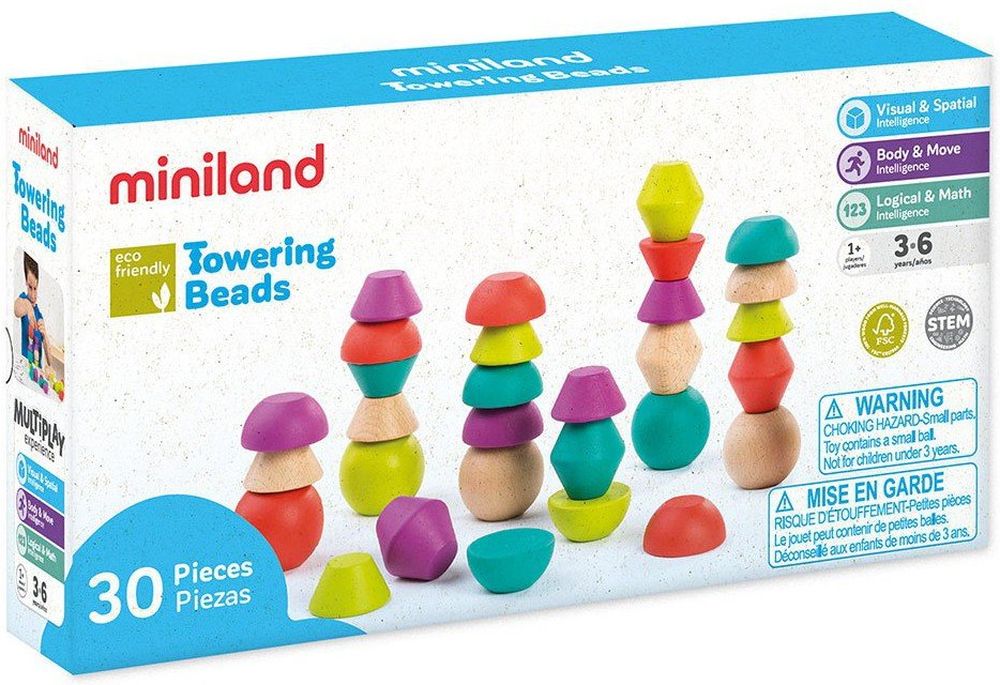 MINILAND ΣΕΤ ΔΡΑΣΤΗΡΙΟΤΗΤΩΝ MINILAND TOWERING BEADS