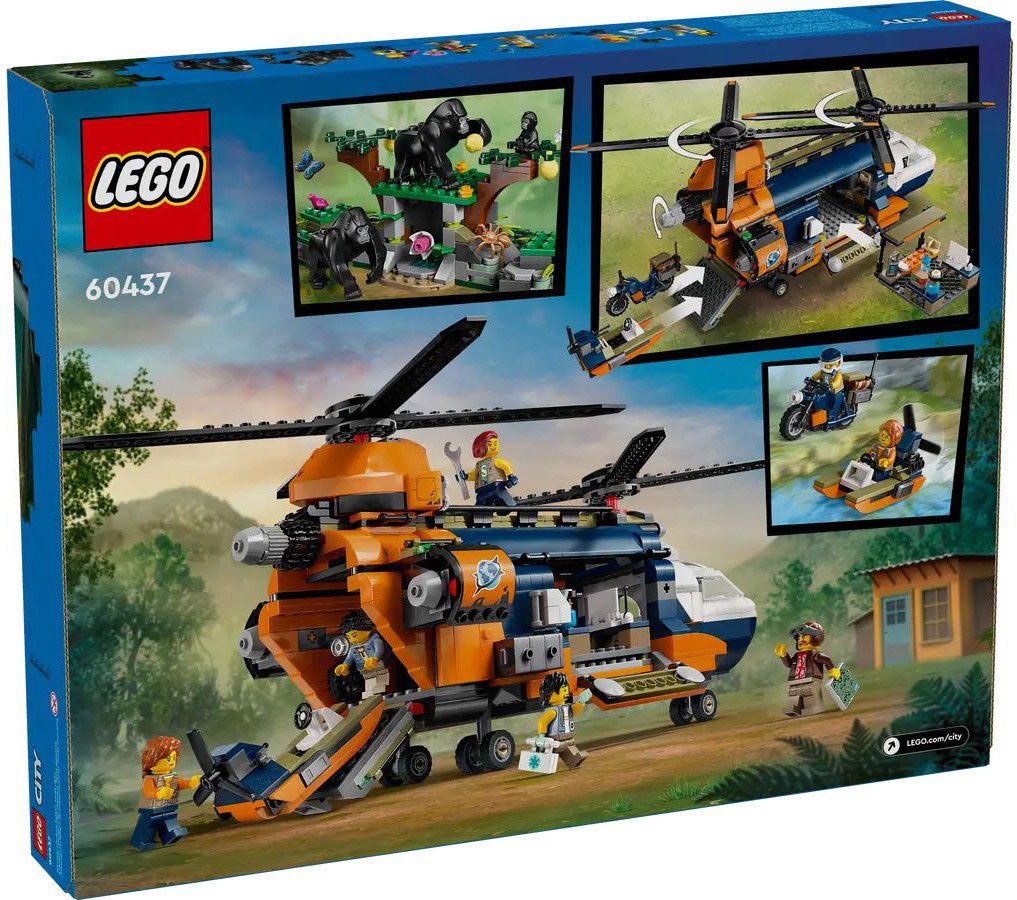 LEGO LEGO JUNGLE EXPLORER HELICOPTER AT BASE CAMP (60437)
