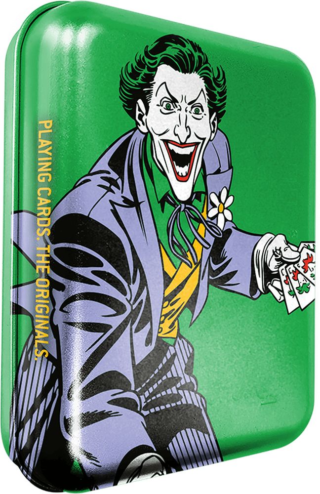 CARTAMUNDI ΤΡΑΠΟΥΛΑ CARTAMUNDI WARNER SUPERHERO JOKER ΣΕ ΜΕΤΑΛΛΙΚΟ ΚΟΥΤΙ