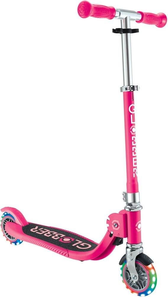 ΠΑΤΙΝΙ GLOBBER ΑΝΑΔΙΠΛΟΥΜΕΝΟ JUNIOR FLOW LIGHTS FUCHSIA
