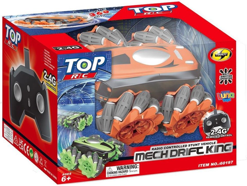 LUNA ΑΥΤΟΚΙΝΗΤΟ ΤΗΛΕΚΑΤΕΥΘΥΝΟΜΕΝΟ 360 LUNA TOYS 1:24, 2.4 GHZ 16X14,6X12,5 ΕΚ.