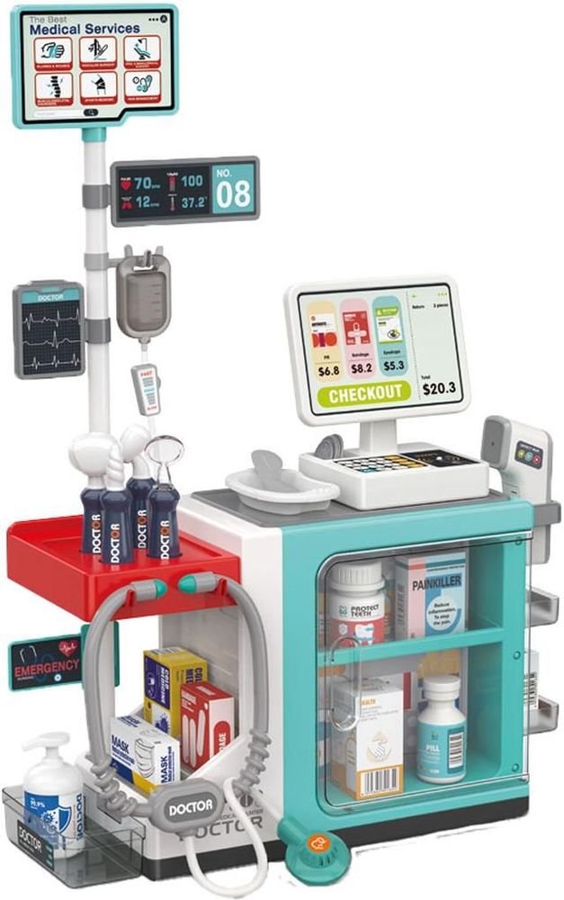 ΙΑΤΡΕΙΟ LUNA TOYS ΜΕ ΦΩΣ ΚΑΙ ΗΧΟ 49 ΤΜΧ