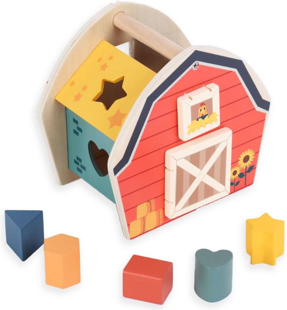 ΣΠΙΤΑΚΙ ΞΥΛΙΝΟ LUNA TOYS ΜΕ ΣΧΗΜΑΤΑ