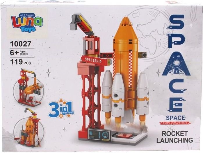 ΤΟΥΒΛΑΚΙΑ LUNA TRANSFORM SPACE EXPLORATION ROCKET 3 IN 1