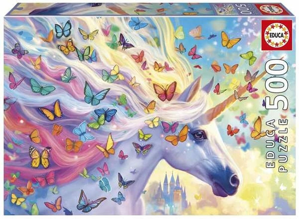 PUZZLE EDUCA 500 RAINBOW UNICORN (20254)