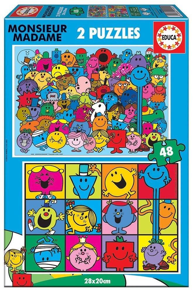 PUZZLE EDUCA MONSIEUR MADAME 2X48 96 ΤΜΧ (19402)