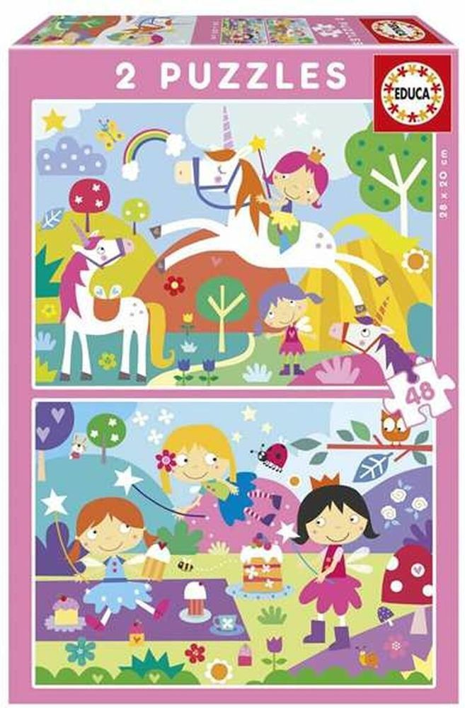 PUZZLE EDUCA FANTASY FRIENDS 2X48 96 ΤΜΧ (19993)