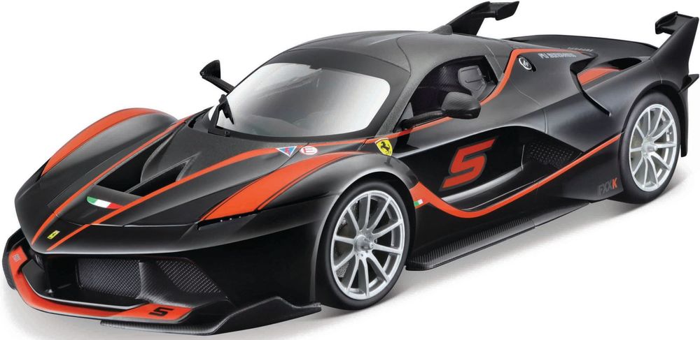 FERRARI FXX-K (#5) BBURAGO ΜΕΤΑΛΛΙΚΟ ΑΝΤΙΓΡΑΦΟ 1:18 BLACK