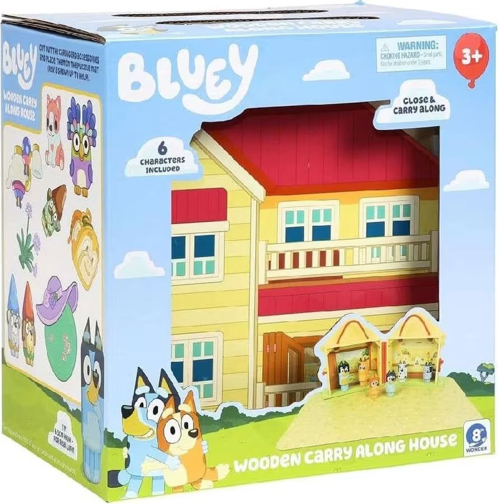 BLUEY ΞΥΛΙΝΟ ΣΠΙΤΙ ΜΕ 6 ΦΙΓΟΥΡΕΣ