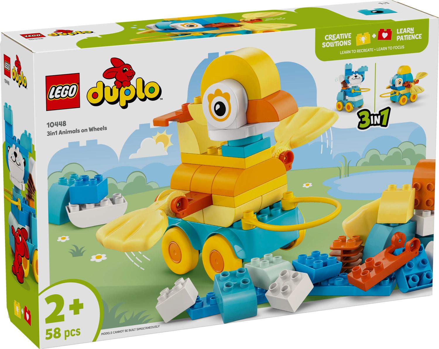 LEGO DUPLO 3 IN 1 ANIMALS ON WHEELS (10448)