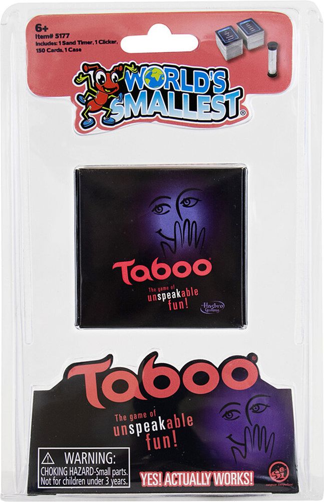 TABOO WORLDS SMALLEST