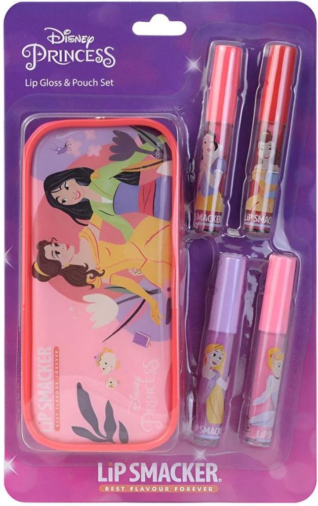 DISNEY PRINCESS LIP SMACKER LIP GLOSS - POUCH SET