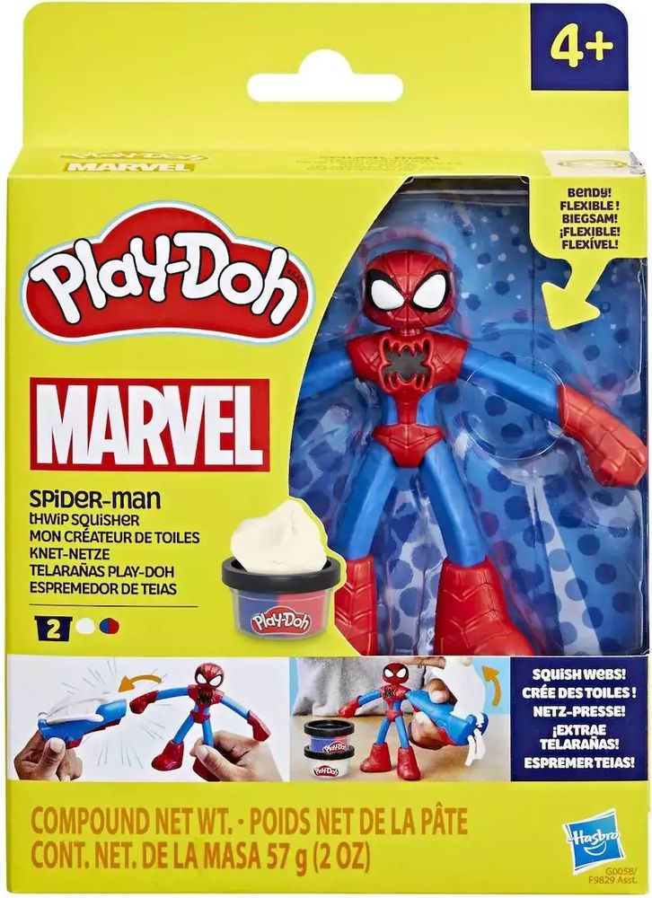 PLAY-DOH MARVEL HASBRO SPIDER-MAN THWIP SQUISHER (G0058)