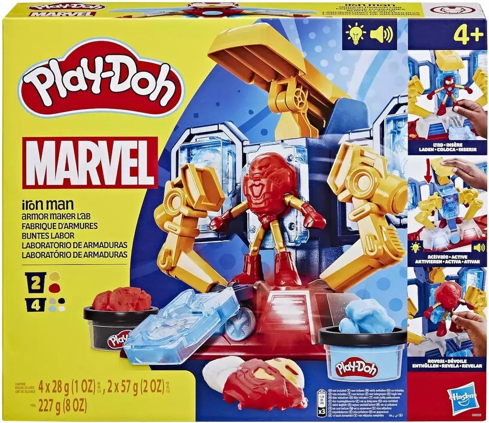 PLAY-DOH MARVEL HASBRO IRON MAN ARMOR MAKER LAB (G0035)