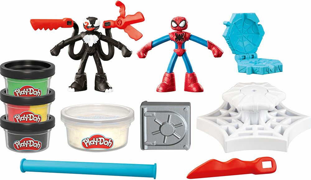 PLAY-DOH MARVEL HASBRO SPIDER-MAN LAUNCH AND SLICE BATTLE (F9827)
