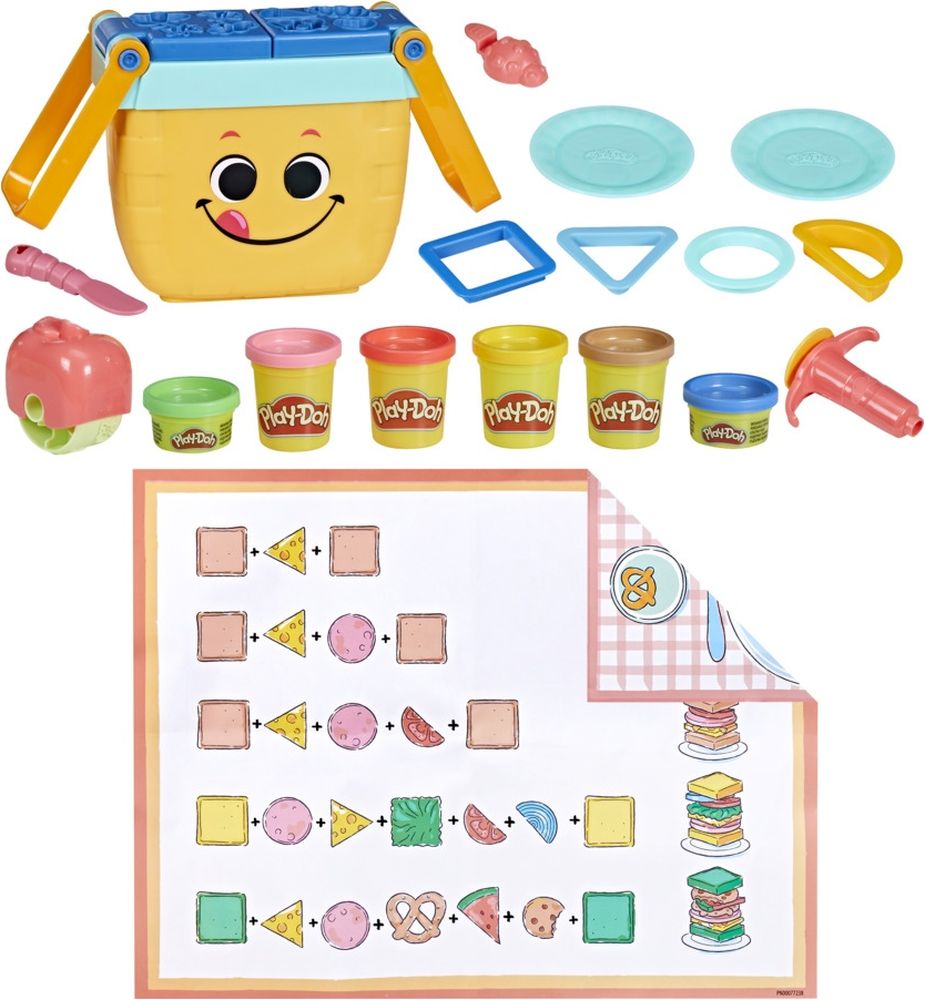 PICNIC SHAPES STARTER SET PLAY-DOH HASBRO (F6916)