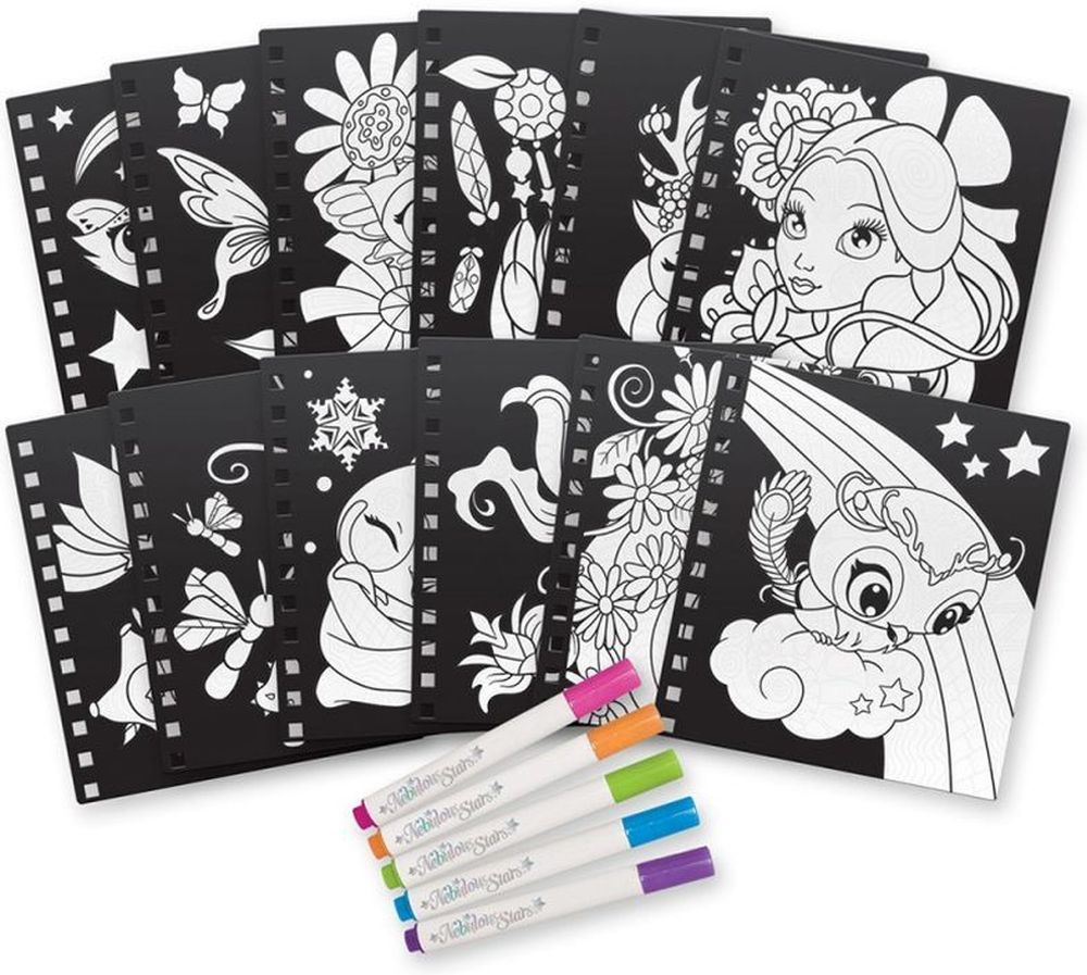 SMALL CREATIVE BOOK-MAGIC PATTERN VELVET NEBULOUS STARS