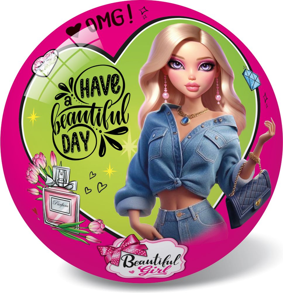 ΜΠΑΛΑ BEAUTIFUL GIRL-LOVE FASHION 23CM
