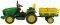 PEG PEREGO  JOHN DEERE GROUND FORCE W/TRAILER  12VOLT