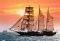 SAILING SHIP IN THE SUNSET 1000 ��������