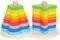 ΣΤΟΙΒΑΞΕ ΤΑ ΠΟΛΥΧΡΩΜΑ ΣΧΗΜΑΤΑ HAPE DOUBLE RAINBOW STACKER 19 ΤΕΜ