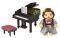 SYLVANIAN FAMILIES TOWN SERIES - GRAND PIANO CONCERT SET [6011]