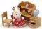 SYLVANIAN FAMILIES CHOCOLATE RABBIT SISTER SET DESK [5016]