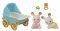 SYLVANIAN FAMILIES CHOCOLATE RABBIT TWINS SET...